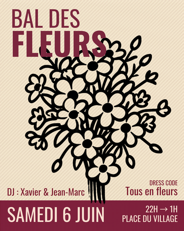 Bal fleuri sur la place Durville