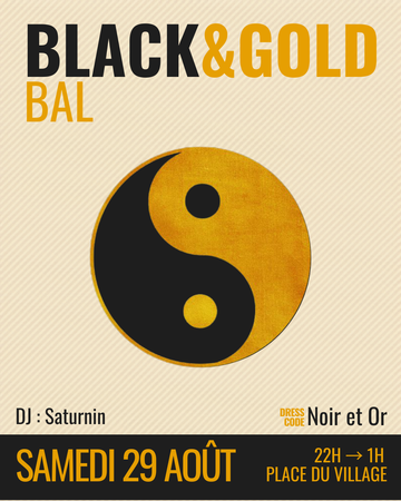 Bal noir & or sur la place Durville