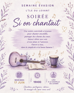 Soirée “Si on chantait” - Semaine Évasion