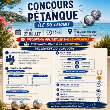 Concours de pétanque - Semaine Évasion