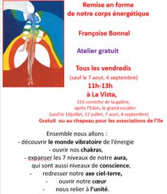 Atelier Remise en forme de notre corps énergétique avec Françoise Bonnal