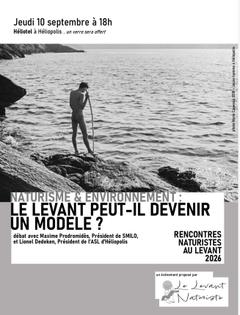 RENCONTRES NATURISTES « le levant peut-il devenir un modèle ? »