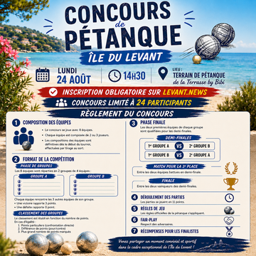 Concours de pétanque 
